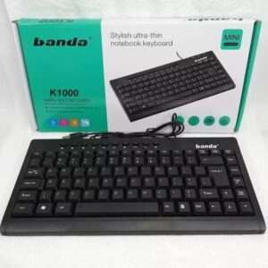 banda K1000 Keyboard Wired Silent Waterproof Laptop PC Home Office USB Wired Keyboard