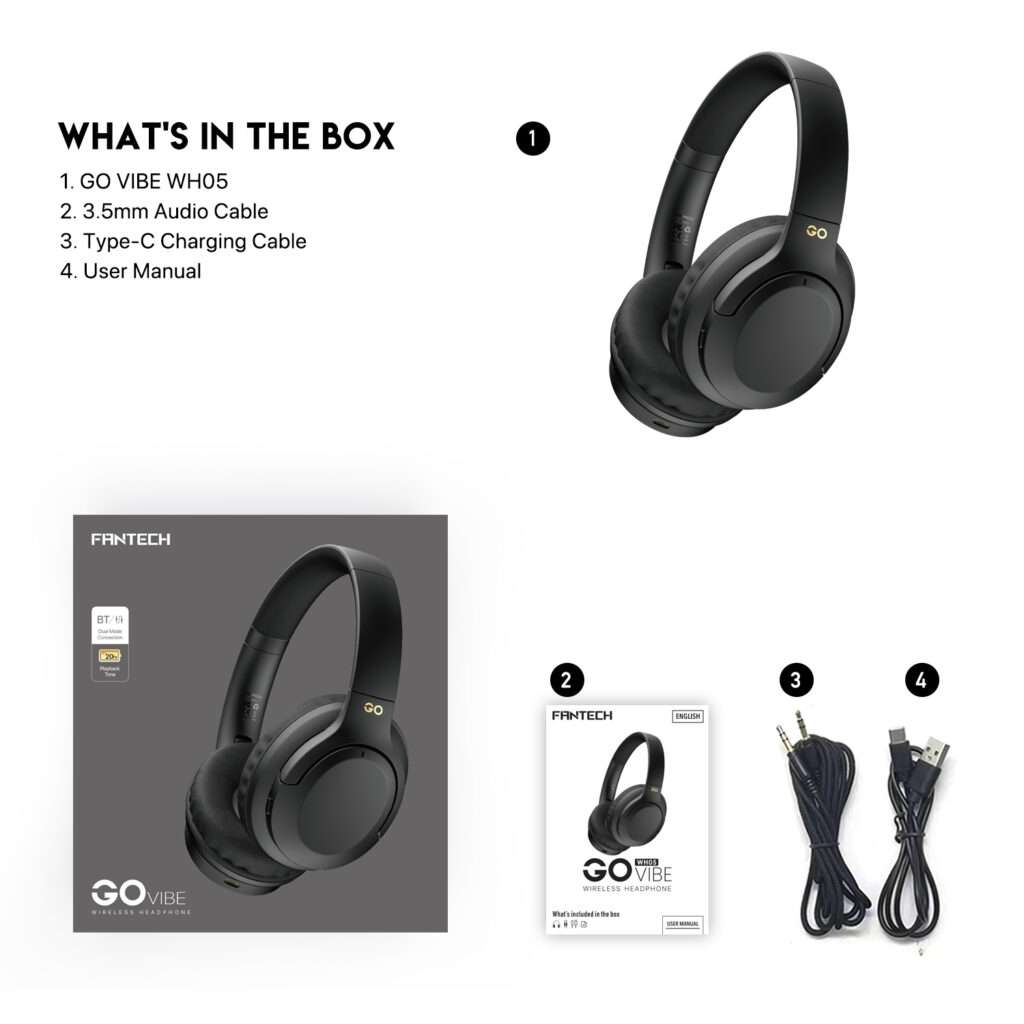 Fantech Go Vibe WH05 Wireless Headphone