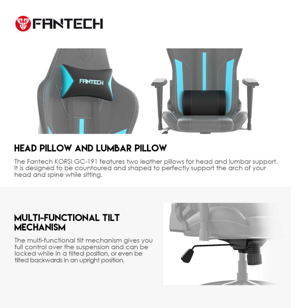 FANTECH GC-191 Fantech Gaming Chair Red