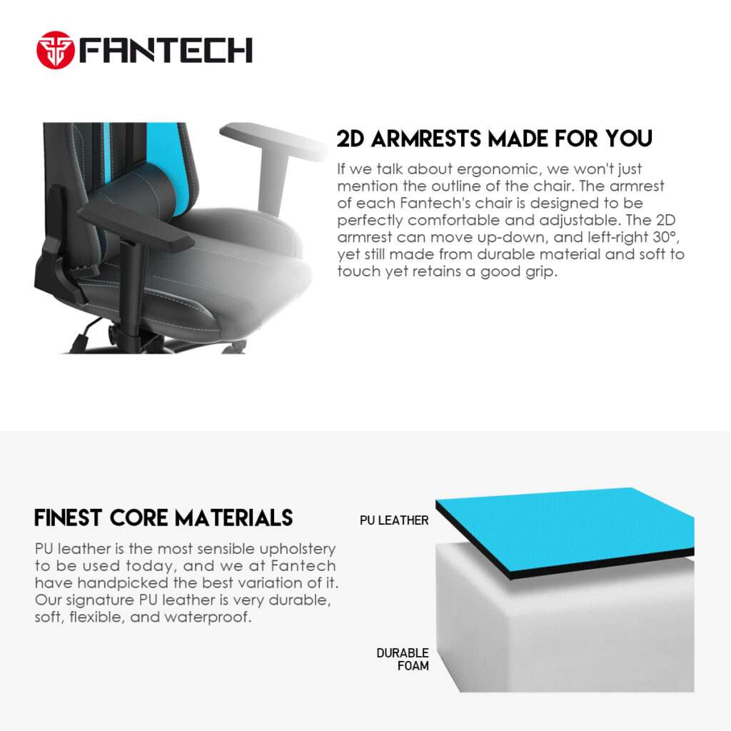 FANTECH GC-191 Fantech Gaming Chair Red