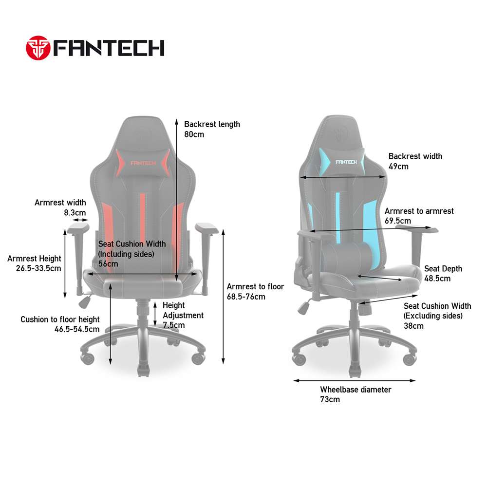 FANTECH GC-191 Fantech Gaming Chair Red