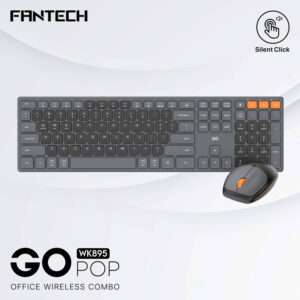 FANTECH WK895 GO Pop Office Wireless Keyboard Mouse Combo - BLACK