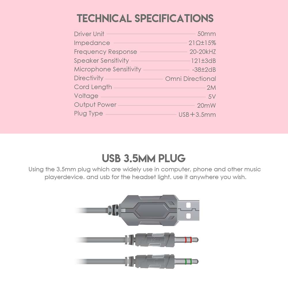 Fantech HG20 CHIEF II Sakura Edition Gaming Headset