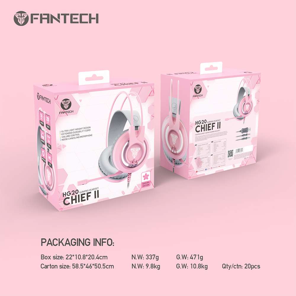 Fantech HG20 CHIEF II Sakura Edition Gaming Headset