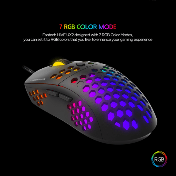 FANTECH UX2 MACRO RGB GAMING MOUSE