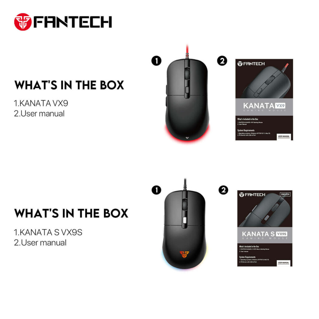 FANTECH KANATA VX9 GAMING MOUSE