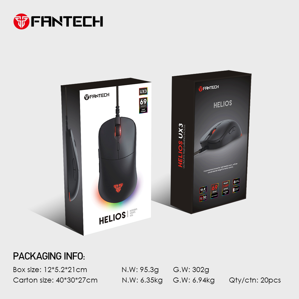 Fantech HELIOS UX3 MACRO RGB Gaming Mouse