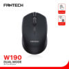 FANTECH W190 DUAL MODE 2.4Ghz and Bluetooth Wireless Mouse Up to 200 Hours Of Battery Mini Mute Silent Office Mouse Mice