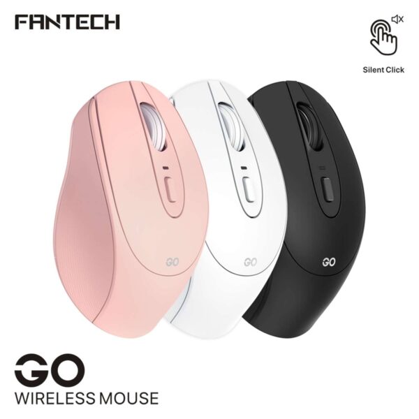 FANTECH W191 (Black) GO WIRELESS MOUSE SILENT SWITCH MOUSE