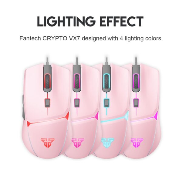 FANTECH VX7 CRYPTO SAKURA EDITION RGB Gaming Mouse