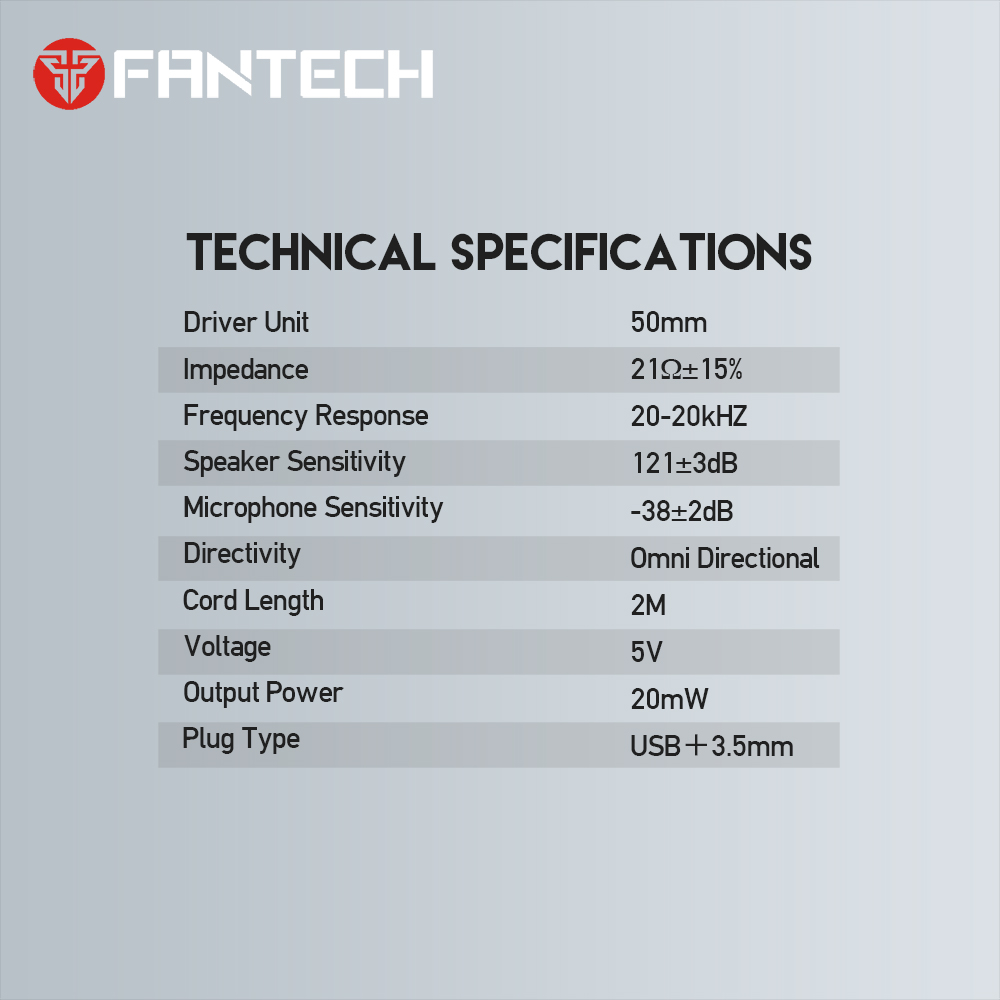 FANTECH HG20 CHIEF II Over-Ear Gaming Headset