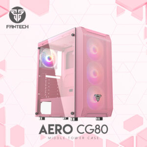 Fantech CG80 AERO RGB MIDDLE TOWER CASING SAKURA EDITION PINK