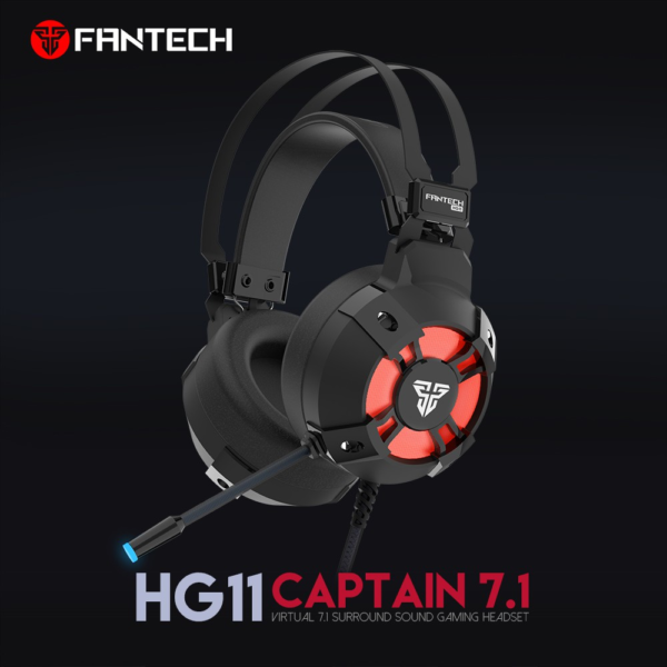 Fantech HG11 CAPTAIN 7.1 GAMING HEADSET BLACK