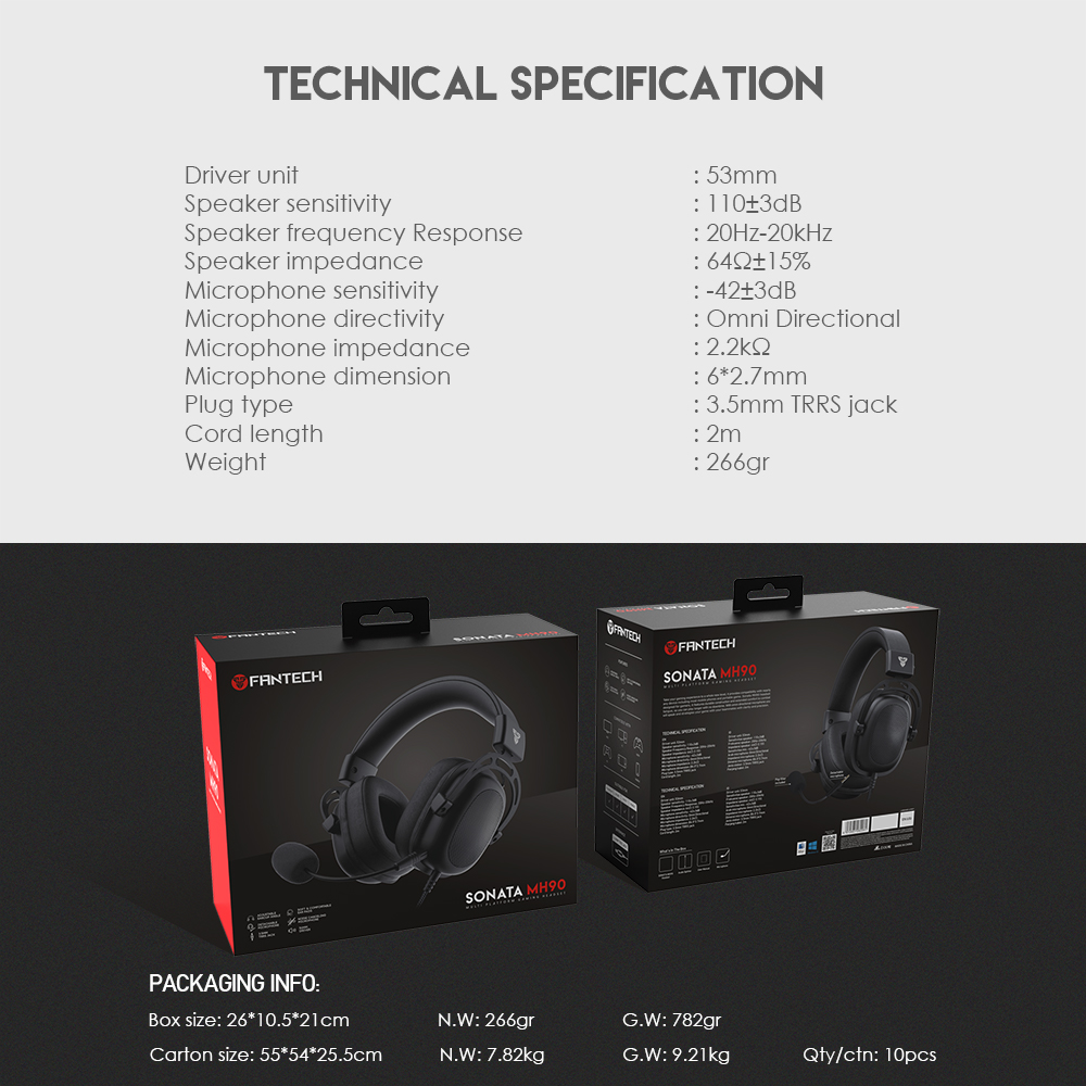 FANTECH ALTO MH91 MULTI-PLATFORM GAMING HEADSET