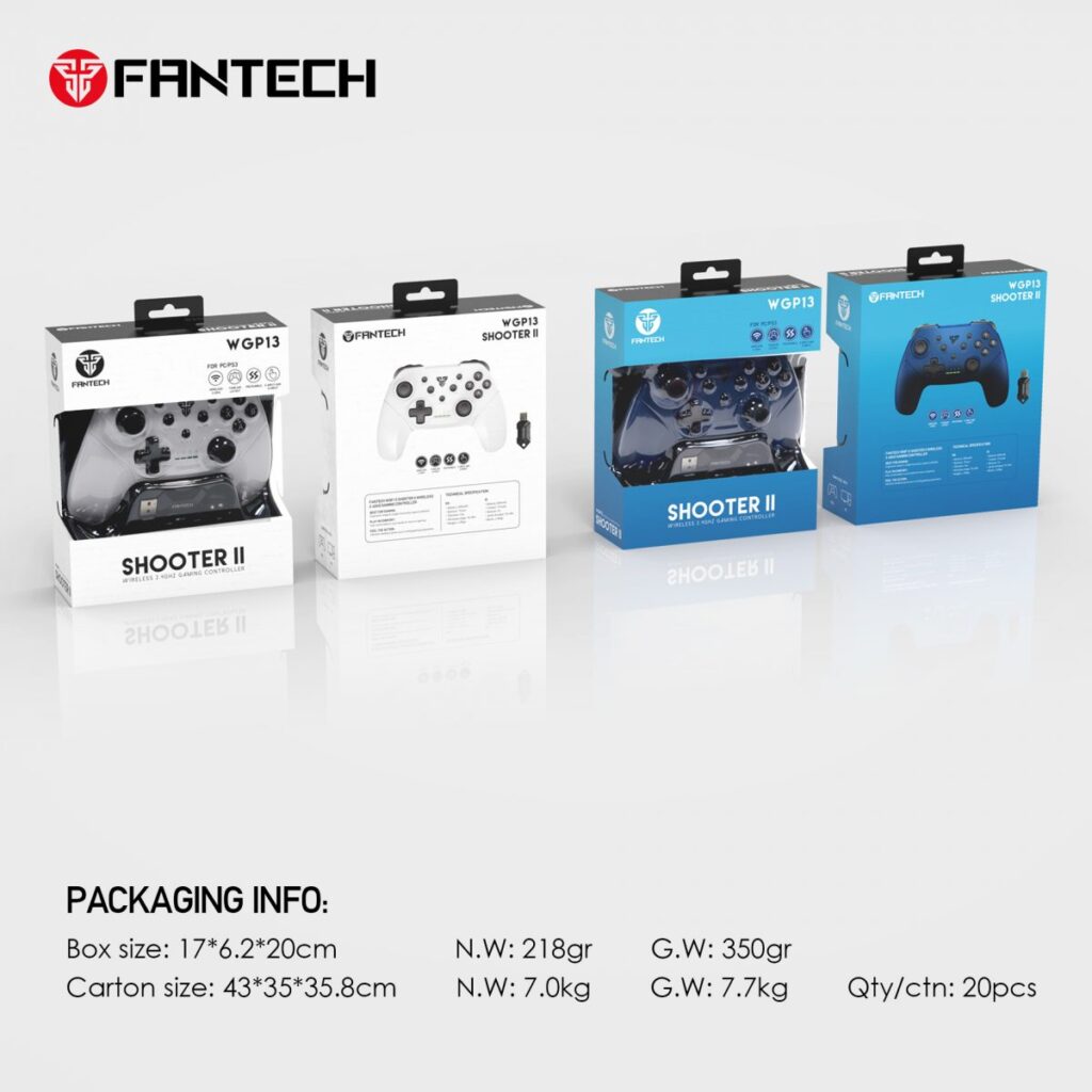 FANTECH SHOOTER II WGP13 2.4G WIRELESS GAMING CONTROLLER