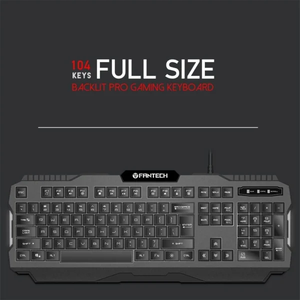 Fantech K511 Hunter Pro Backlit Pro Gaming Keyboard