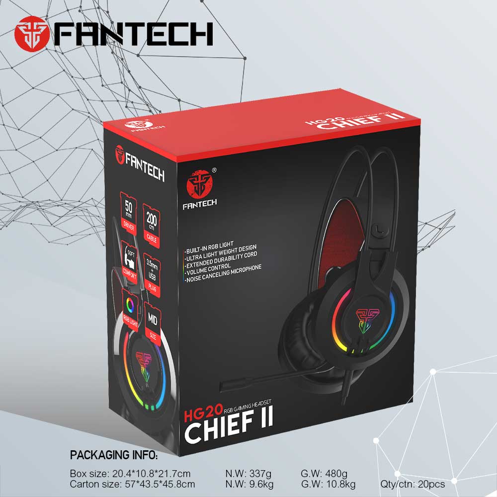 FANTECH HG20 CHIEF II Over-Ear Gaming Headset