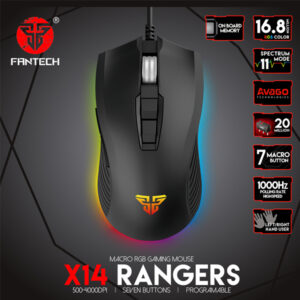 FANTECH X14s Ranger Macro RGB Gaming Mouse