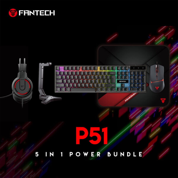 Fantech New P51 POWER GAMING COMBO FIVE IN ONE GAMING COMBO