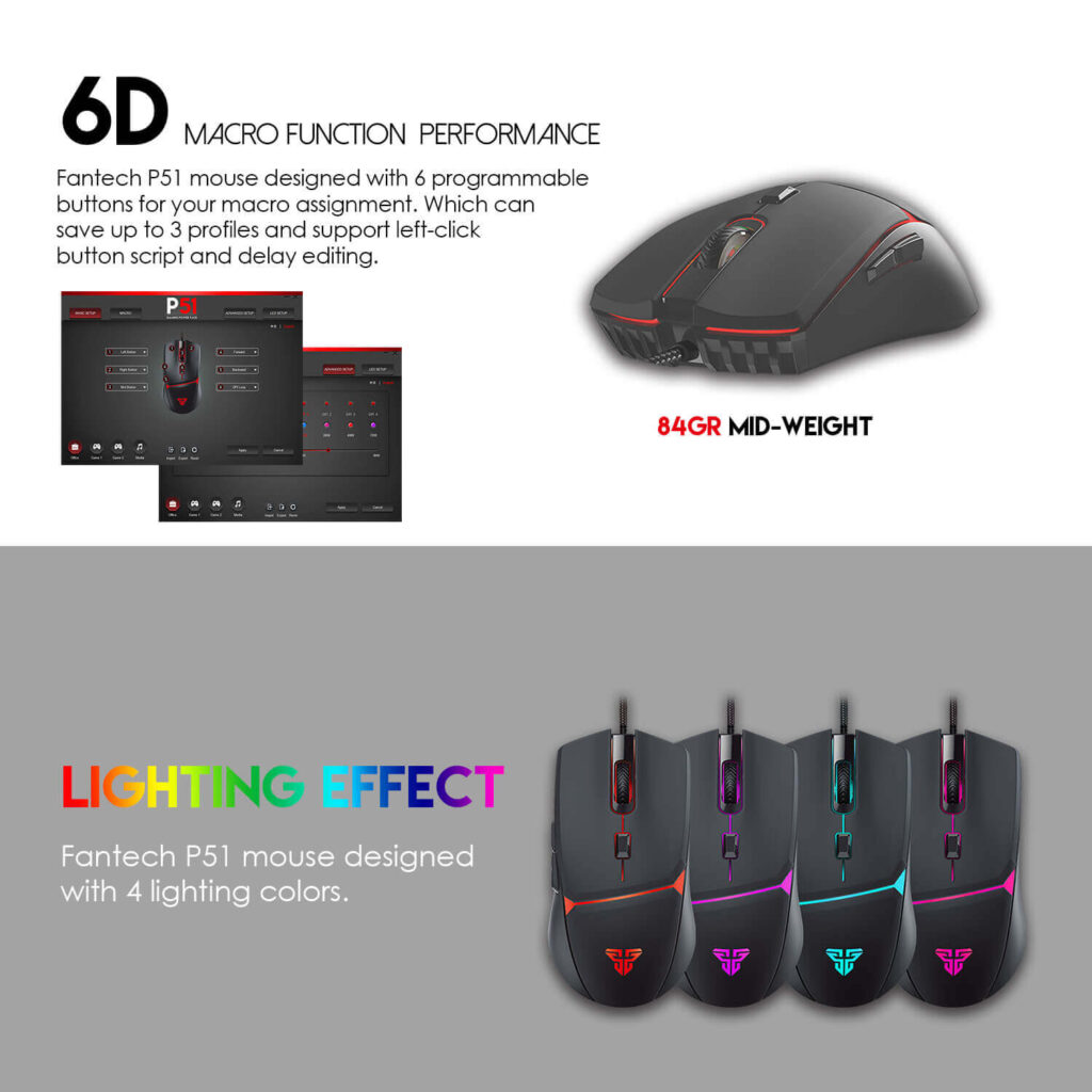 Fantech New P51 POWER GAMING COMBO FIVE IN ONE GAMING COMBO