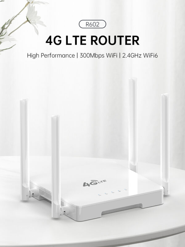 Plery R602 4g lte router 300mbps CAT4 wifi router