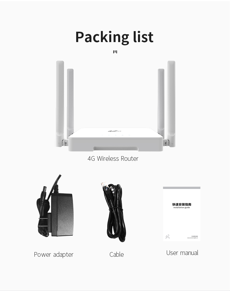 Plery R602 4g lte router 300mbps CAT4 wifi router