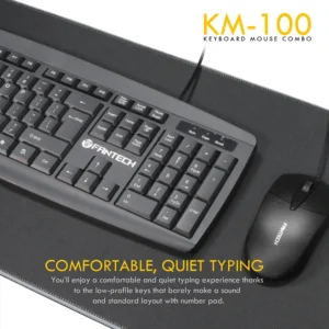 FANTECH KM100 Office Professional Keyboard Mouse Combo