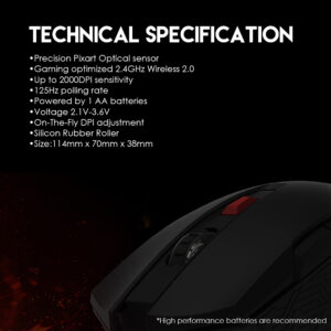 FANTECH WG10 RAIGOR II WIRELESS MOUSE