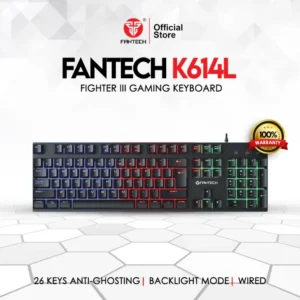 Fantech K614L Fighter III Zone Lighting RGB Gaming Keyboard