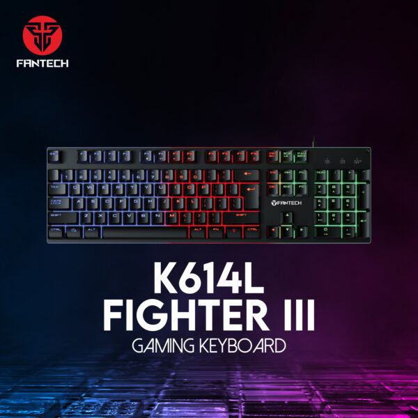 Fantech K614L Fighter III Zone Lighting RGB Gaming Keyboard