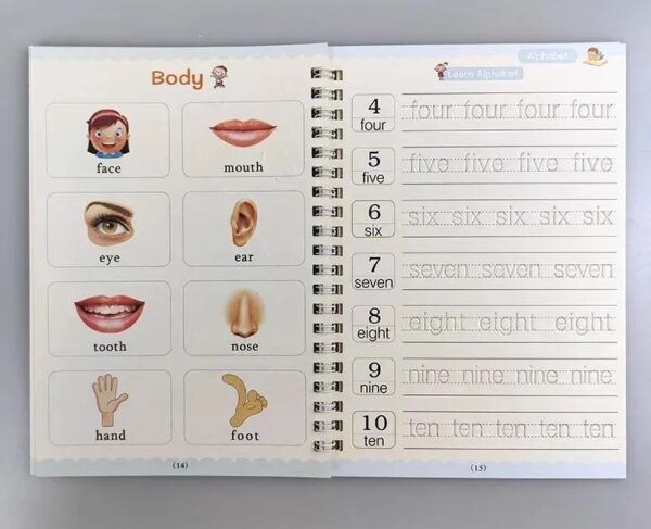 Sank Magic Practice Copy Book (4 Books + 10 Pens) - Magic Book - Image 9