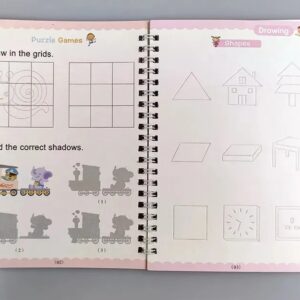 Sank Magic Practice Copy Book (4 Books + 10 Pens) - Magic Book