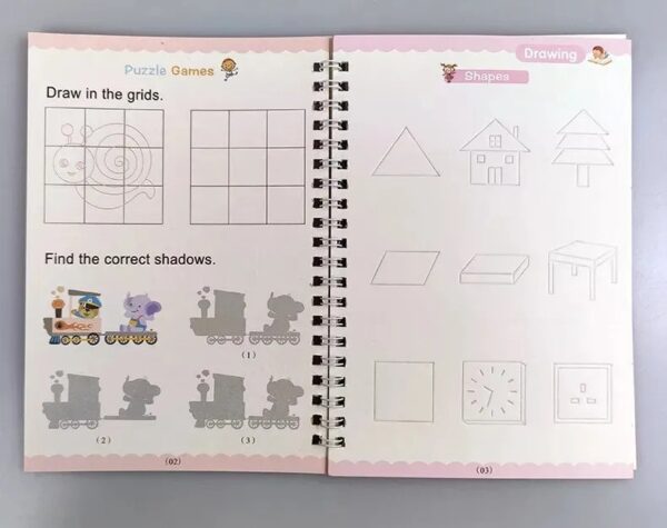Sank Magic Practice Copy Book (4 Books + 10 Pens) - Magic Book - Image 7