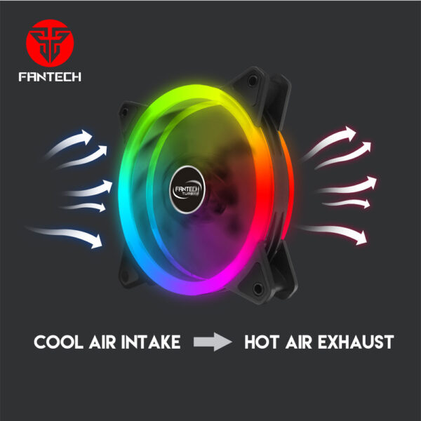 Fantech FB-301 TURBINE RGB FAN 3n1 W/ HUB AND REMOTE CONTROL - Image 2