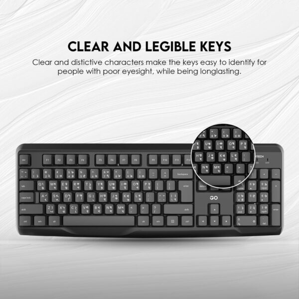 FANTECH K211 Multimedia Office Keyboard - Image 2