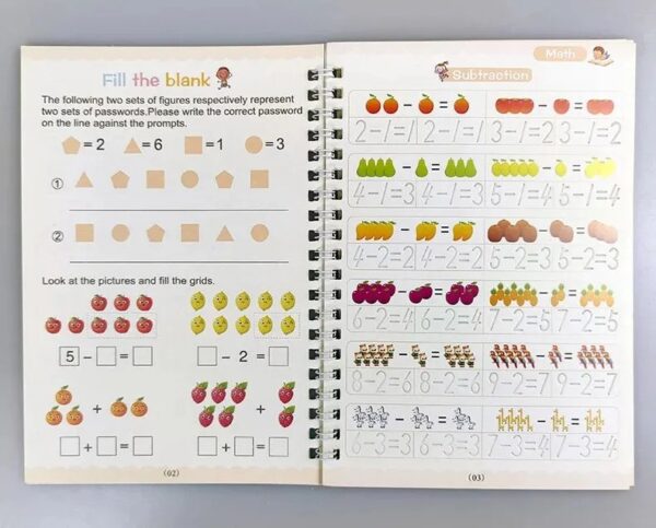 Sank Magic Practice Copy Book (4 Books + 10 Pens) - Magic Book - Image 6
