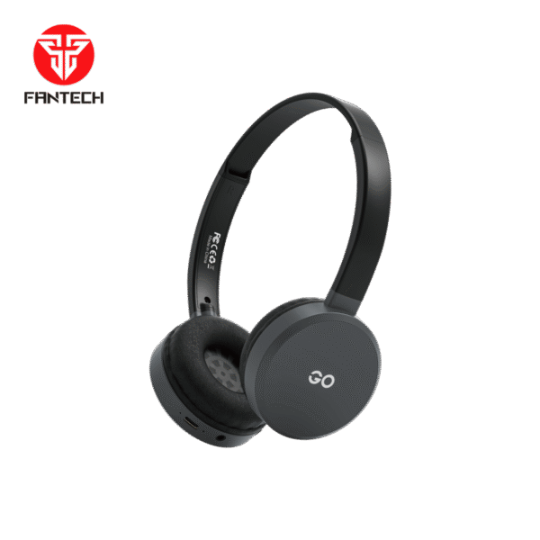 FANTECH WH02 GO AIR Bluetooth 5.0 Wireless Headphone Dual Connection - BLACK - Image 2
