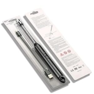 Windproof Arc Pulse Fire Igniter 360 Degree Free Rotation BBQ Stove Lighter USB Rechargeable Electric Candle Lighter