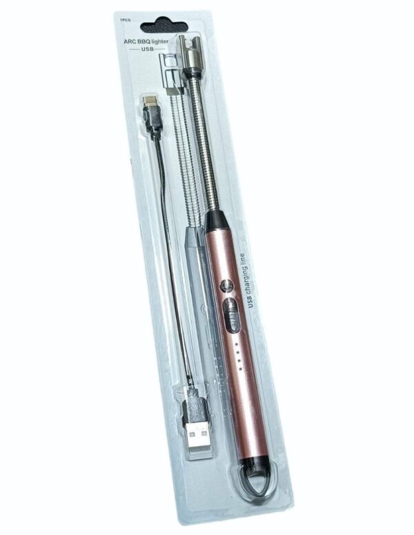 Windproof Arc Pulse Fire Igniter 360 Degree Free Rotation BBQ Stove Lighter USB Rechargeable Electric Candle Lighter - Image 5