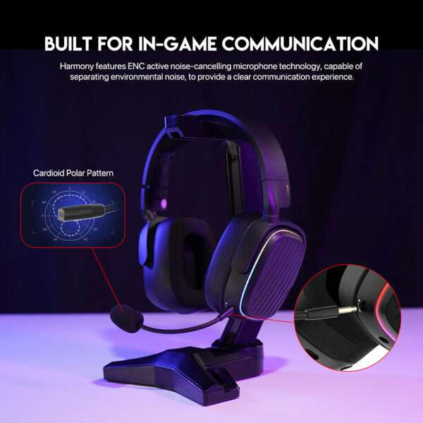 FANTECH HARMONY WHG02 WIRELESS & BLUETOOTH HEADPHONE – TRI MODE CONNECTION - Image 5