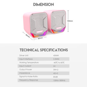 Fantech SONAR GS202 GAMING SPEAKER SAKURA EDITION PINK