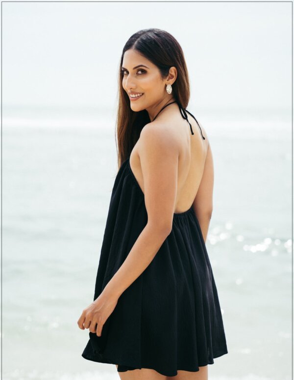 Halter Mini Dress - Image 3