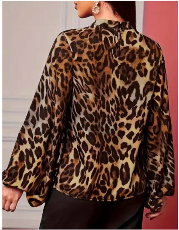 Leopard Print Women's Shirt - Image 4