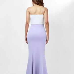 Trumpet Hem Maxi Skirt