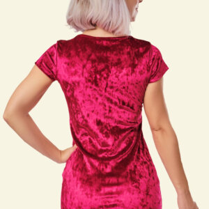 Biconic Red Velvet Dress