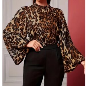 Leopard Print Women's Shirt