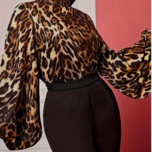 Leopard Print Women's Shirt