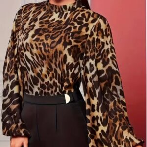 Leopard Print Women's Shirt