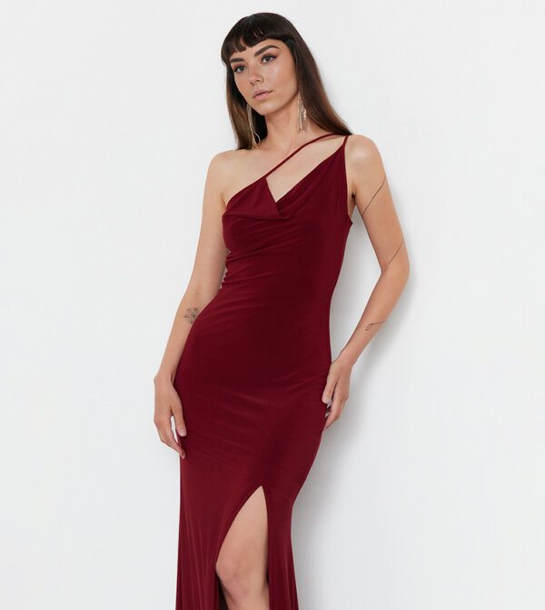 V- NECKLINE MAXI DRESS - Image 2