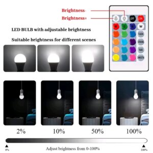 16 Color RGB LED Light Bulb with Remote Control